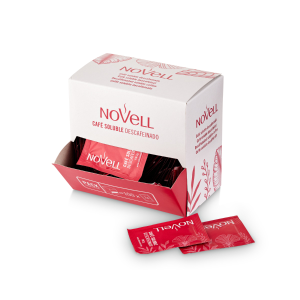 Café Descafeinado Soluble Novell (100 unidades)